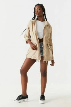 Stitches Ladies Jackets + Coats Basic Lightweight Hooded Zip-Up Jacket