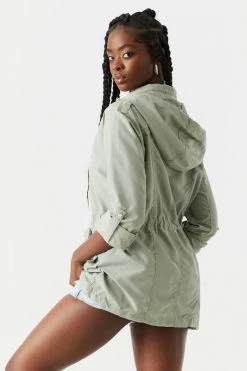 Stitches Ladies Jackets + Coats Basic Lightweight Hooded Zip-Up Jacket