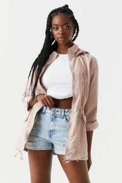 Stitches Ladies Jackets + Coats Basic Lightweight Hooded Zip-Up Jacket