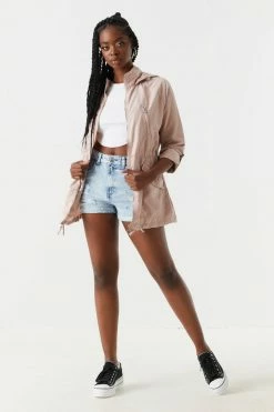 Stitches Ladies Jackets + Coats Basic Lightweight Hooded Zip-Up Jacket