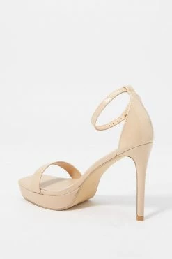 Stitches Ladies Heels Patent Faux-Leather Ankle Strap Stiletto High Heel 27 Stitches Ladies Heels Patent Faux-Leather Ankle Strap Stiletto High Heel