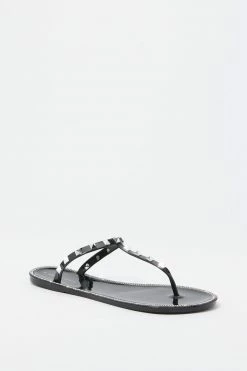 Stitches Ladies Studded Jelly T-Bar Sandals