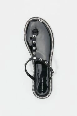 Stitches Ladies Studded Jelly T-Bar Sandals