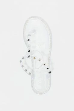 Stitches Ladies Studded Jelly T-Bar Sandals