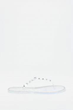 Stitches Ladies Studded Jelly T-Bar Sandals