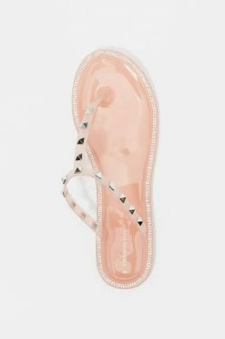 Stitches Ladies Studded Jelly T-Bar Sandals