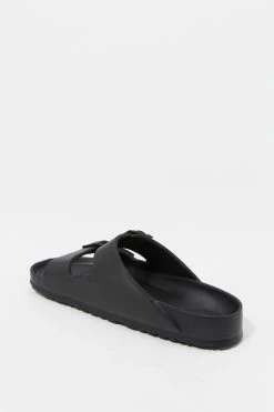 Stitches Ladies Two Buckle Band Slip-On Sandal