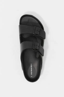 Stitches Ladies Two Buckle Band Slip-On Sandal