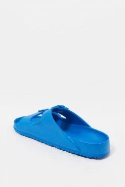 Stitches Ladies Two Buckle Band Slip-On Sandal