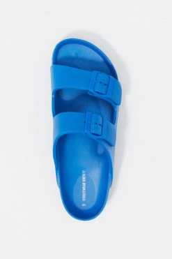 Stitches Ladies Two Buckle Band Slip-On Sandal