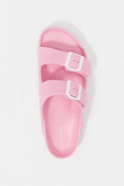 Stitches Ladies Two Buckle Band Slip-On Sandal