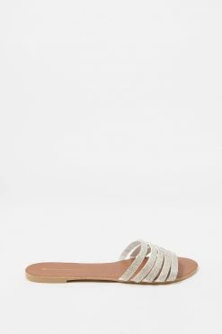 Stitches Ladies Five Thin Band Slide-On Sandal Sandals