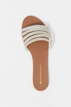 Stitches Ladies Five Thin Band Slide-On Sandal Sandals