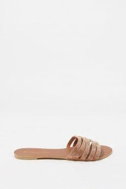 Stitches Ladies Five Thin Band Slide-On Sandal Sandals