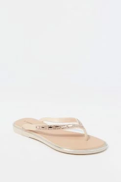 Stitches Ladies Rhinestone Band Flip-Flop Sandal Sandals