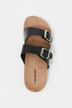 Stitches Ladies Two Buckle Cork Sole Sandal Sandals