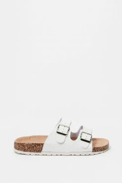 Stitches Ladies Two Buckle Cork Sole Sandal Sandals