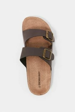 Stitches Ladies Two Buckle Cork Sole Sandal Sandals