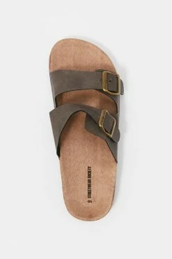 Stitches Ladies Two Buckle Cork Sole Sandal Sandals