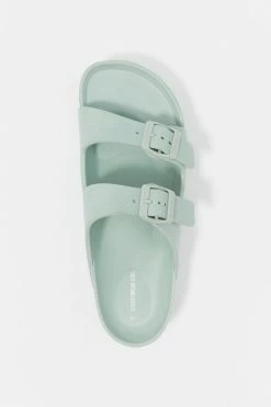 Stitches Ladies Sandals Double Buckle Platform Sole Slide-On Sandal