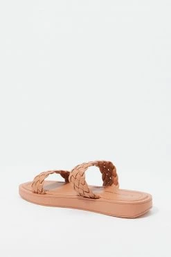 Stitches Ladies Woven Two Band Slide-On Sandal Sandals