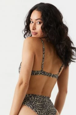 Stitches Ladies Sets Sommer Ray Leopard Print Underwire Bikini Top