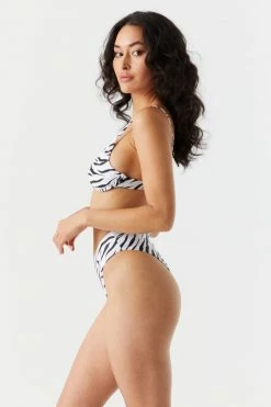Stitches Ladies Sommer Ray Zebra Print Underwire Bikini Top