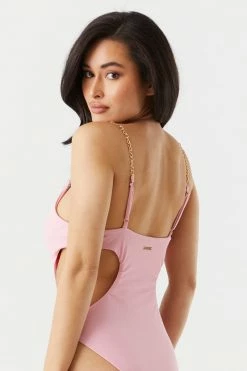 Stitches Ladies Swimwear Sommer Ray Side Cut-Out Chain Strap One Piece Swimsuit