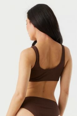 Stitches Ladies Ribbed O-Ring Cut-Out One Piece Swimsuit Swimwear