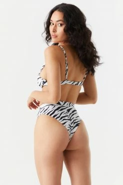 Stitches Ladies Sommer Ray Zebra Print High-Rise Bikini Bottom Sets
