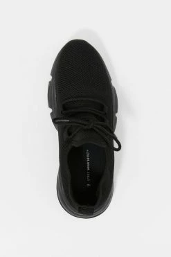 Stitches Ladies Lace-Up Chunky Bubble Sole Knit Sneaker Sneakers