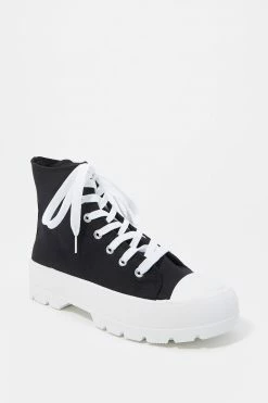 Stitches Ladies Lace-Up Platform High Top Sneaker