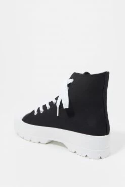 Stitches Ladies Lace-Up Platform High Top Sneaker