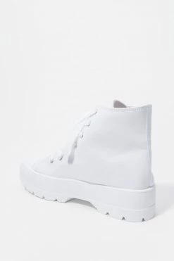 Stitches Ladies Lace-Up Platform High Top Sneaker