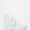 Stitches Ladies Lace-Up Platform High Top Sneaker