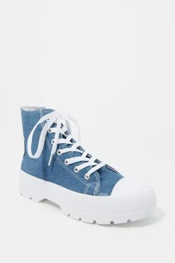 Stitches Ladies Lace-Up Platform High Top Sneaker