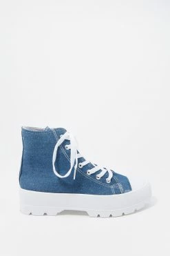Stitches Ladies Lace-Up Platform High Top Sneaker