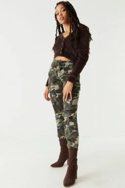 Stitches Ladies Knit High Block Heel Boot