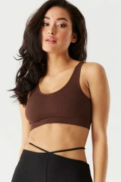 Stitches Ladies Seamless Ribbed Low Back Bralette