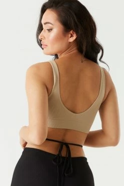 Stitches Ladies Seamless Ribbed Low Back Bralette