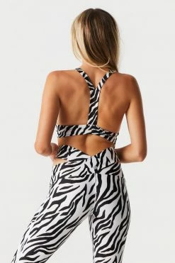 Stitches Ladies Sommer Ray Printed Triangle Crossover Cut-Out Bra