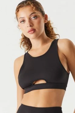 Stitches Ladies High Neck Cut-Out Active Bra
