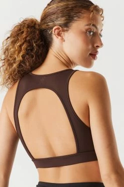 Stitches Ladies High Neck Cut-Out Active Bra 19 Stitches Ladies High Neck Cut-Out Active Bra