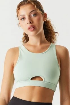 Stitches Ladies High Neck Cut-Out Active Bra 21 Stitches Ladies High Neck Cut-Out Active Bra