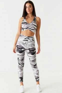 Stitches Ladies Printed High-Rise Sculpt Active Legging