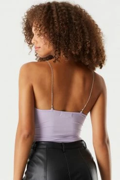 Stitches Ladies Rhinestone Strap Bodysuit 37 Stitches Ladies Rhinestone Strap Bodysuit