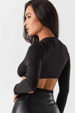 Stitches Ladies V-Neck O-Ring Cut-Out Bodysuit 27 Stitches Ladies V-Neck O-Ring Cut-Out Bodysuit