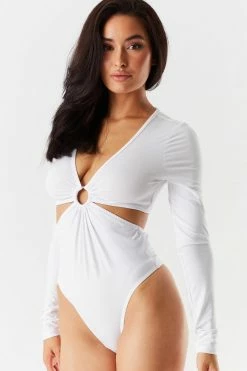 Stitches Ladies V-Neck O-Ring Cut-Out Bodysuit 31 Stitches Ladies V-Neck O-Ring Cut-Out Bodysuit