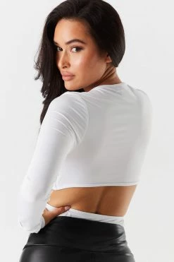 Stitches Ladies V-Neck O-Ring Cut-Out Bodysuit 32 Stitches Ladies V-Neck O-Ring Cut-Out Bodysuit