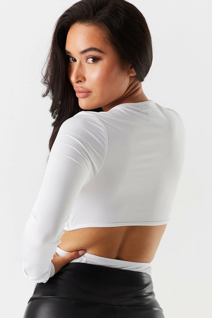 Stitches Ladies V-Neck O-Ring Cut-Out Bodysuit 13 Stitches Ladies V-Neck O-Ring Cut-Out Bodysuit